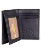 Ví Tommy Bahama Men's Leather L-Fold Bifold Wallet (Black)