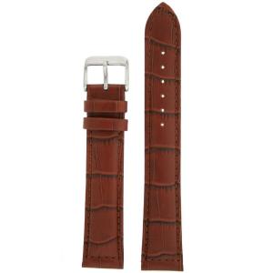 Quai đồng hồ Watch Band Genuine Leather Extra Long Honey Brown Alligator Grain 22 millimeter