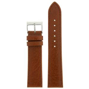 Quai đồng hồ 20mm Watch Band Genuine Leather Calfskin Grain Honey Brown Stitching Men