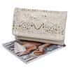 Ví nữ BMC Womens Perforated Cut Out Gold Accent Foldover Pouch Fashion Clutch Handbag