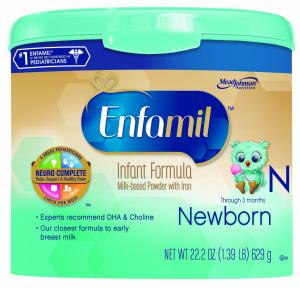 Sữa Enfamil Newborn Infant Formula, Powder in Reusable Tub, 22.2 Ounce (Packaging May Vary)