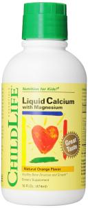 Thực phẩm dinh dưỡng Child Life Liquid Calcium/Magnesium,Natural Orange Flavor Plastic Bottle, 16-Fl. Oz.