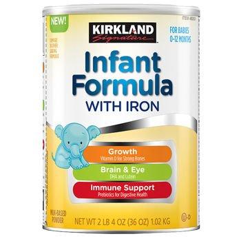 Sữa Kirkland Signature Infant Formula w/ Prebiotics & Iron 3-Pack; 36 oz. Each