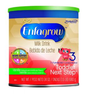 Sữa Enfagrow Toddler Next Step Vanilla  Powder Can, for Toddlers 1 Year and Up, 24 Ounce Powder Formula (Packaging May Vary)