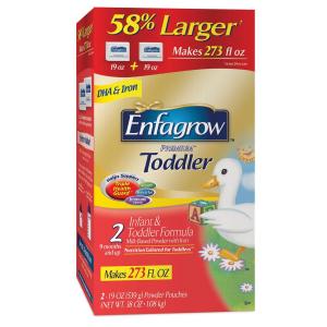 Sữa 1 Box of Enfagrow Toddler Transitions 2, For Toddlers 9-18 months, Box includes 2 19 Oz Pouches, Box Makes 269 FL Oz
