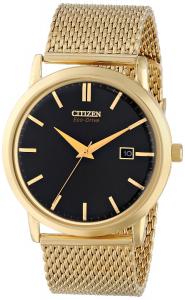 Đồng hồ Citizen Men's BM7192-51E Mesh Collection Analog Display Japanese Quartz Gold Watch