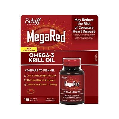 Thực phẩm dinh dưỡng Schiff MegaRed Omega-3 Krill Oil 300 mg - 110 Softgels