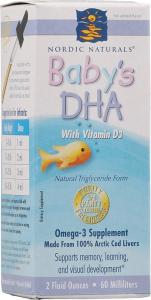 Thực phẩm dinh dưỡng Nordic Naturals Baby's DHA with Vitamin D3 2 oz