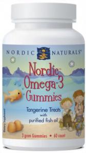Thực phẩm dinh dưỡng Nordic Naturals - Omega-3 Gummies-Tangerine - 60 - Chewable