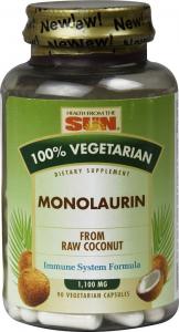 Thực phẩm dinh dưỡng Monolaurin (1100 mg) Health From The Sun 90 VCaps