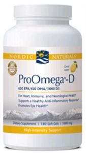 Thực phẩm dinh dưỡng Nordic Naturals - ProOmega D 1000 mg 180 gels