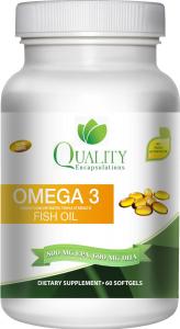 Thực phẩm dinh dưỡng Omega 3 Fish Oil - Triple Strength - 1,500 Mg Omega 3 Fatty Acids - 600 Mg DHA 800 Mg EPA - No Fishy Aftertaste - Pharmaceutical Grade Fish Oil - (Available in 180 or 60 Softgels)