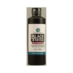 Thực phẩm dinh dưỡng Amazing Herbs Cold-Pressed Black Seed Oil - 16oz