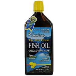 Thực phẩm dinh dưỡng Carlson Laboratories - The Very Finest Fish Oil Lemon Flavor, 1600 mg, 16.9 fl oz liquid