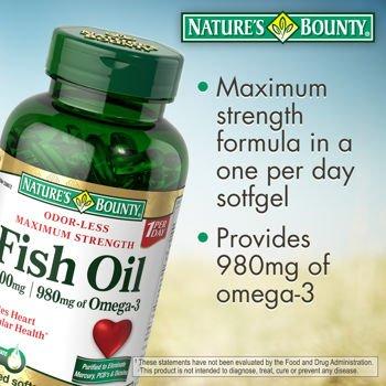 Thực phẩm dinh dưỡng Nature's Bounty Fish Oil 1400 mg 130 Softgels