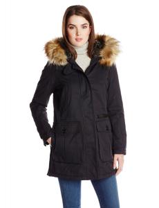 7 For All Mankind Women's Coated-Cotton Anorak