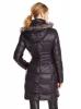 BCBGeneration Women's Mid Length Packable Down Coat with Fur Hood