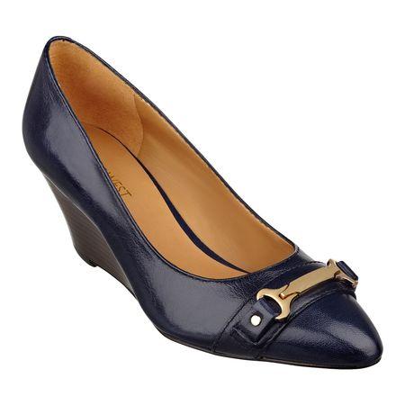 Giày nữ Teague Pointy Toe Wedges NAVY LEATHER