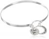Sterling Silver Catch "I Love You To The Moon and Back" Bangle Bracelet