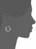 Sterling Silver Filigree Hoop Earrings (1.0" Diameter)