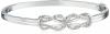 Sterling Silver Diamond Double-Knot Bangle Bracelet (1/4 cttw, I-J Color, I2-I3 Clarity)