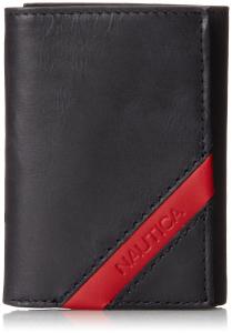 Ví Nautica Men's Trifold with Red Corner Diagonal Band