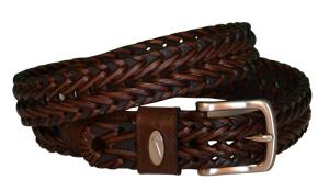 Dây lưng Nike Golf Men's Leather Woven Brown Belt-32