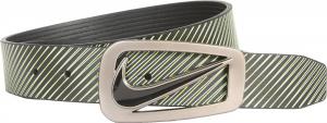 Dây lưng Nike Men's Belt Signature Swoosh Striped Reversible Black/Green