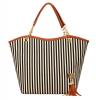 Túi xách niceeshop(TM) Fashion Stripe Single Shoulder Canvas Bag Women Handbag