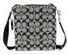 Túi xách Coach Signature Stripe 12CM N/S Swing-pack Cross-body Bag - Black & White