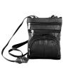 Túi xách Roma Leathers Genuine Leather Multi-Pocket Crossbody Purse Bag