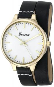 Đồng hồ Geneva Women's 1669F-GEN Analog Display Quartz Black Watch