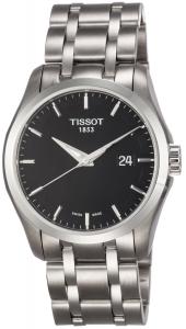 Đồng hồ Tissot Men's T0354101105100 Couturier Black Dial Stainless Steel Watch