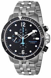 Đồng hồ Tissot Men's T0664271105700 Seastar 1000 Black Chronograph Dial Watch