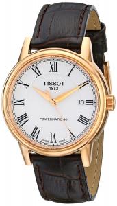 Đồng hồ Tissot Men's T0854073601300 Carson Analog Display Swiss Automatic Brown Watch