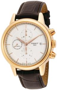 Đồng hồ Tissot Carson Automatic Chronograph Silver Dial Black Leather Mens Watch T0854273601100