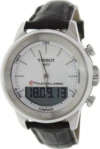 Đồng hồ Tissot T-Touch Classic Touch Silver Dial Brown Leather Mens Watch T0834201601100