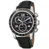 Đồng hồ Tissot Men's T0394171605702 V 8 Black Leather Strap Chronograph Dial Watch