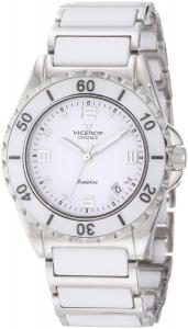 Đồng hồ Viceroy Women's 47548-05 Ceramic & Sapphire Luminous White Ceramic And Stainless Steel Bracelet Date Watch