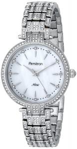 Đồng hồ Armitron Women's 75/5252MPSV Swarovski Crystal-Accented Silver-Tone Bracelet Watch