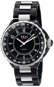 Đồng hồ TKO ORLOGI Women's TK570-BK Ceramic-Steel Plastic Case and Bracelet Watch
