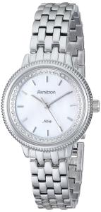 Đồng hồ Armitron Women's 75/5224MPSV Swarovski Crystal Accented Silver-Tone Bracelet Watch