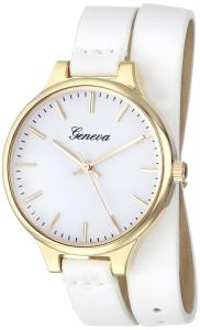 Đồng hồ Geneva Women's 1669G-GEN Analog Display Quartz White Watch