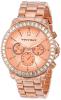Đồng hồ Vernier Women's VNR11106RG Baguette Crystal Stones around Bezel Watch