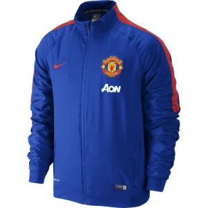 Áo khoác 2014-2015 Man Utd Nike Woven Jacket (Blue)