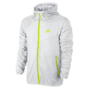 Áo khoác Nike Men's Sunset Printed Windrunner Jacket, White/Volt, Large