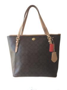 Túi xách Coach Peyton Signature Zip Top Tote - Mahogany & Tan - Style 28365