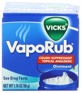 Vicks Vaporub Cough Suppressant Topical Analgesic Ointment 1.76 Oz, (50g)  (Pack of 3)