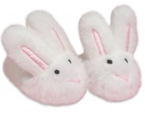 Doll Slippers- White Bunny Slippers, Sized for 18 Inch Dolls, Like American Girl, Doll Accessories