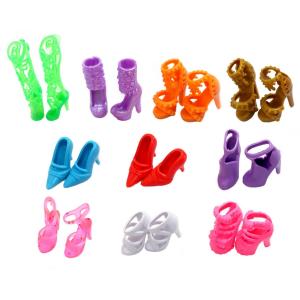 Eastvita® 10 Pairs of Doll Shoes, Fit Barbie Dolls (Exactly As in Photo)